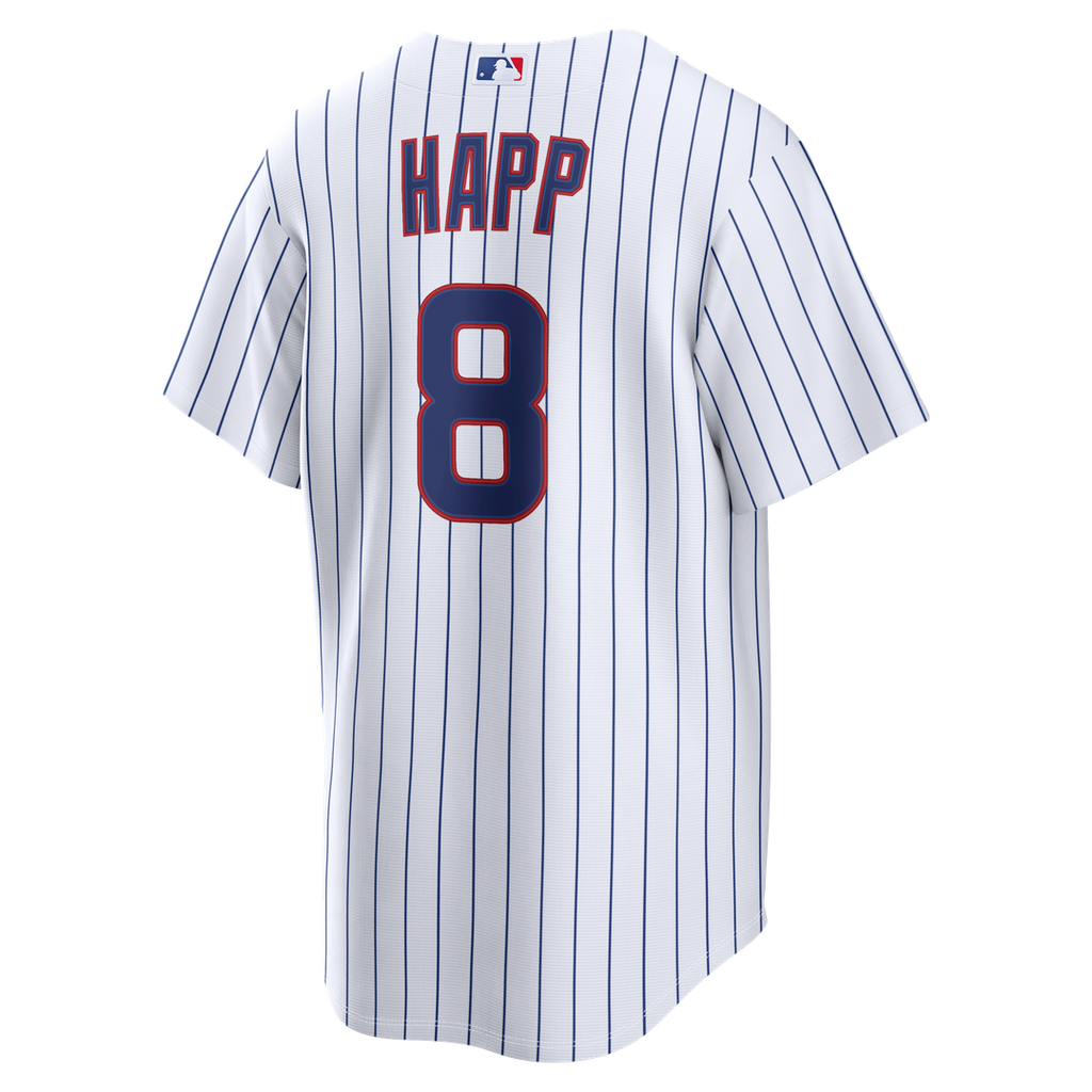 Men's Chicago Cubs Ian Happ White Home Replica Jersey