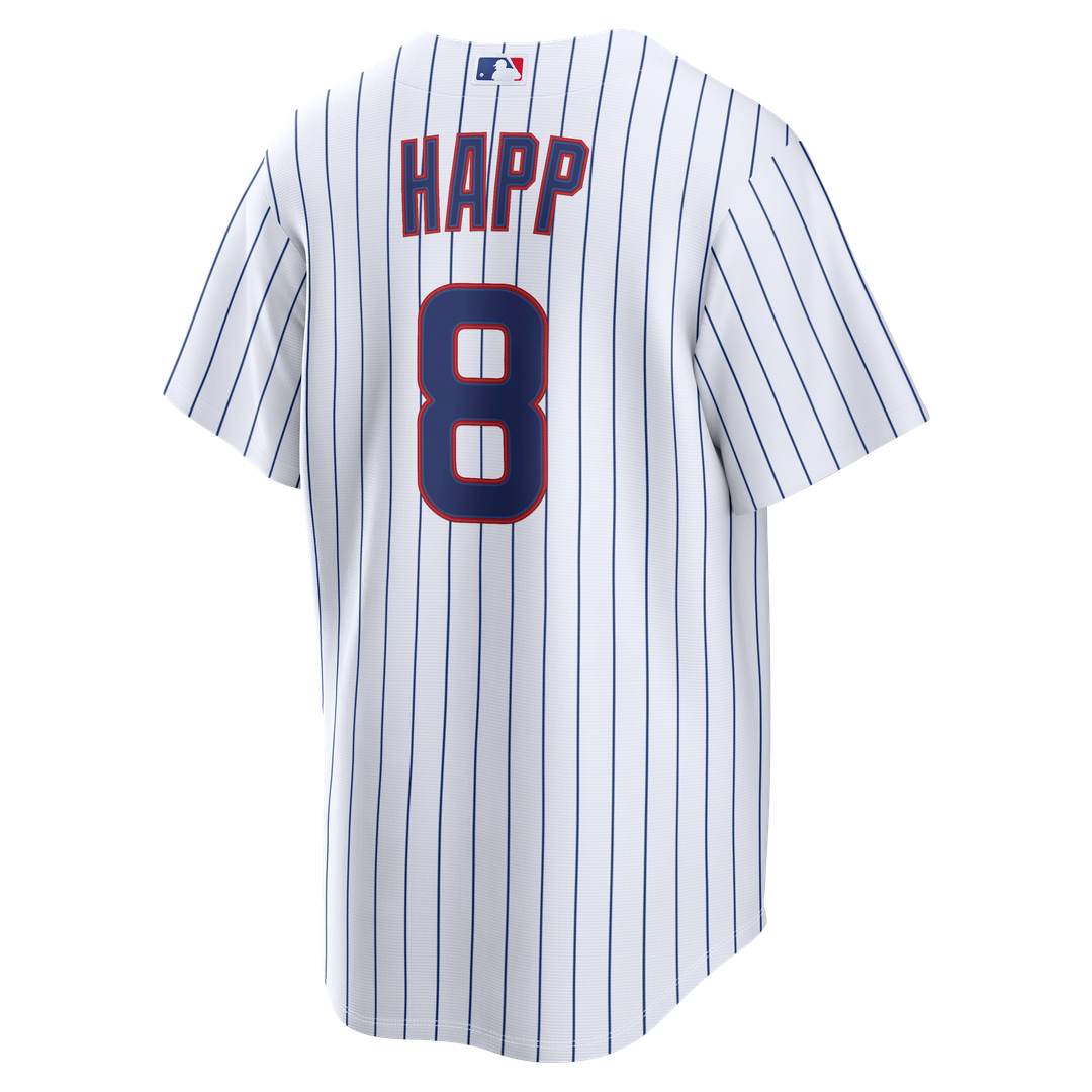 Men's Chicago Cubs Ian Happ White Home Replica Jersey