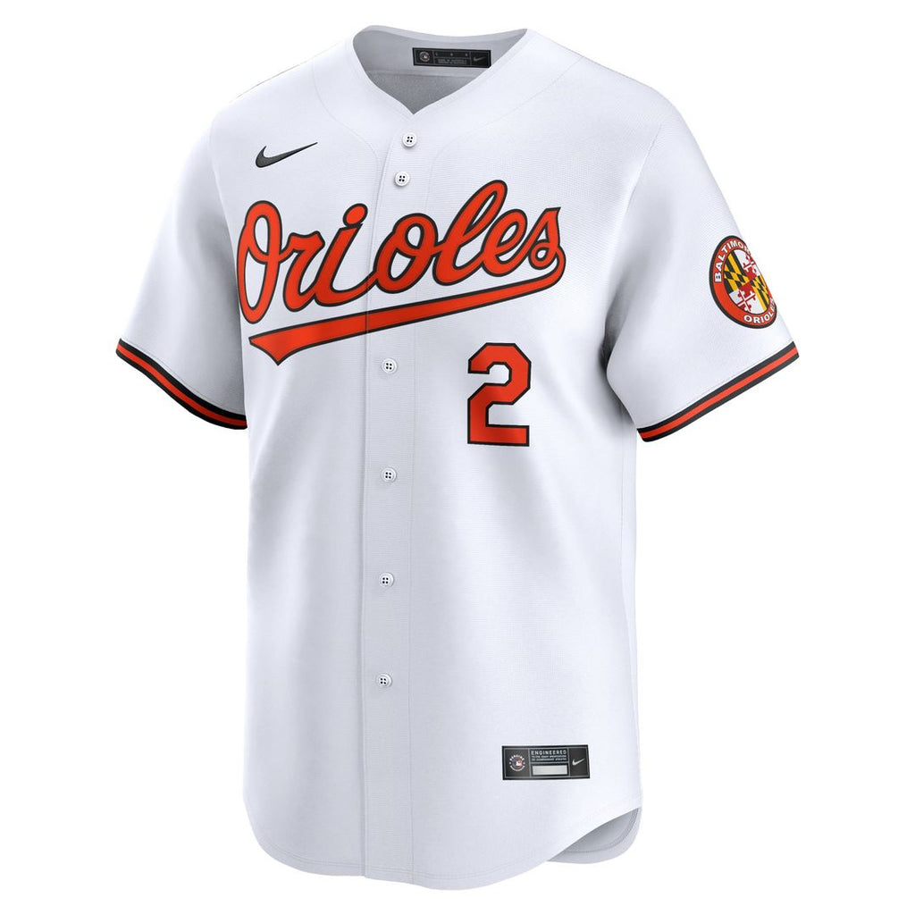 Men's Baltimore Orioles Gunnar Henderson White Home Player Jersey