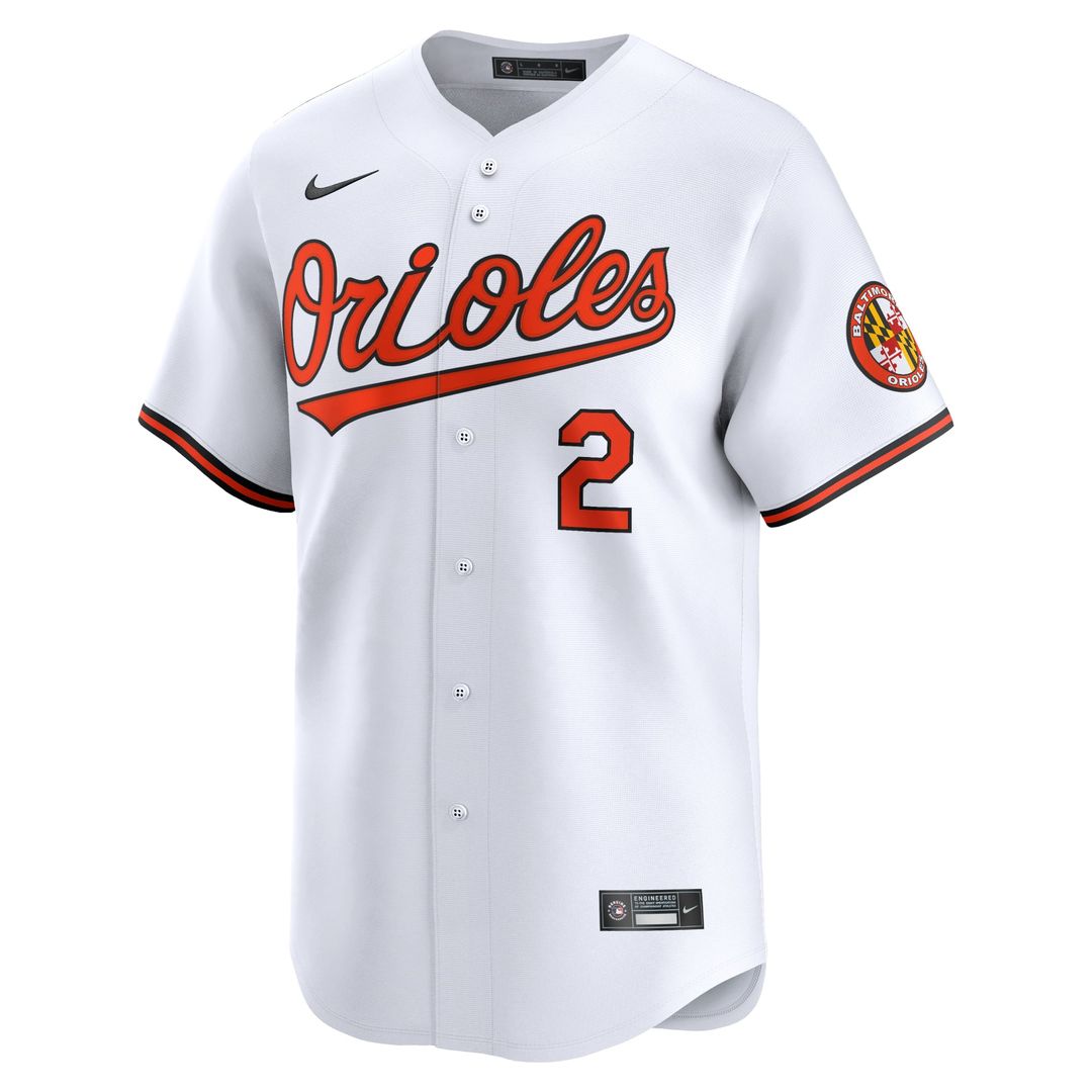 Men's Baltimore Orioles Gunnar Henderson White Home Player Jersey