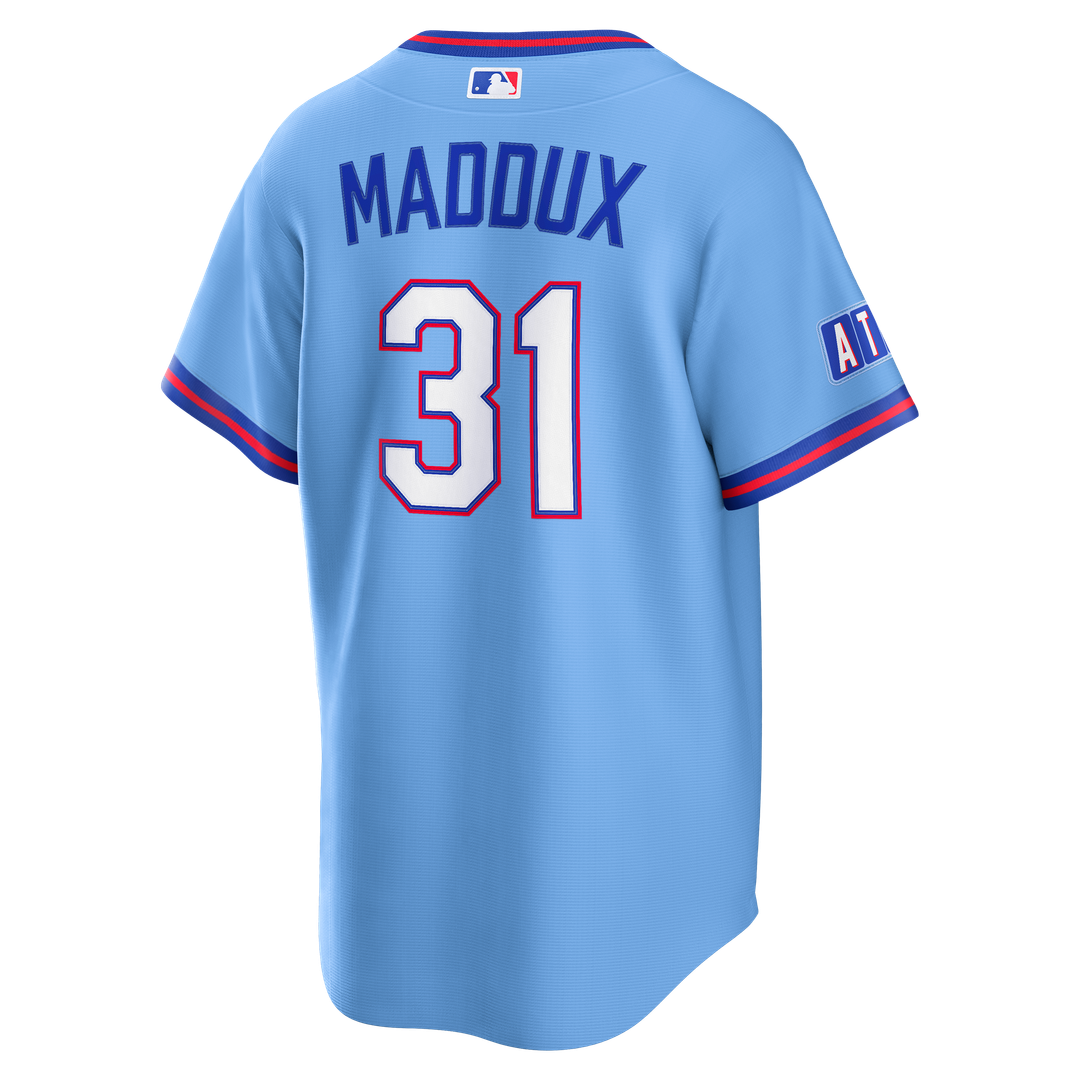 Men's Atlanta Braves Greg Maddux Powder Blue 2026 City Connect Stadium Jersey