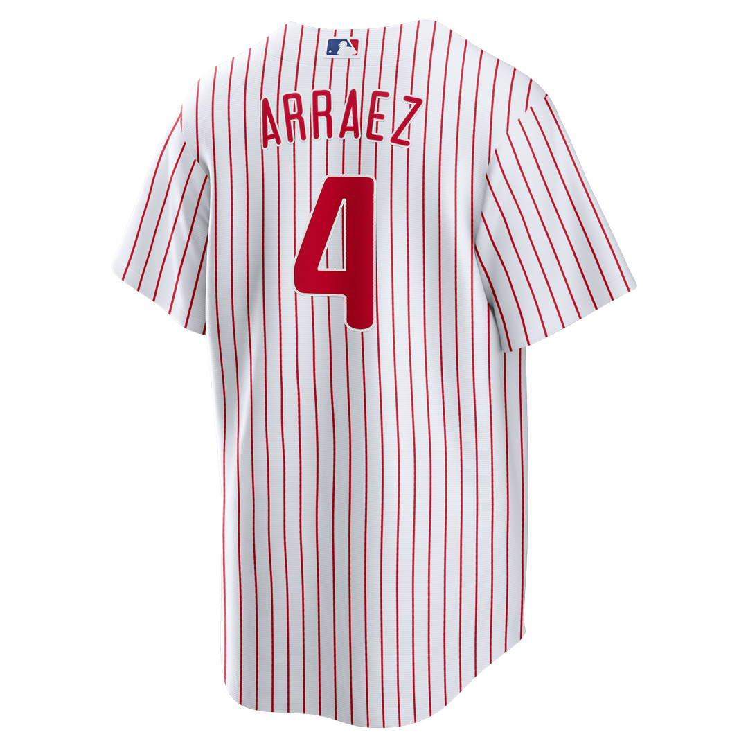 Men's Philadelphia Phillies Luis Arraez White Home Replica Jersey