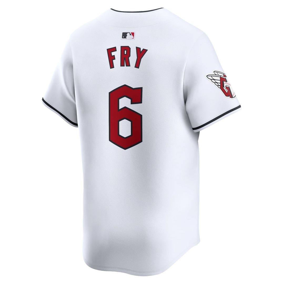 Men's Cleveland Guardians David Fry White Home Player Jersey