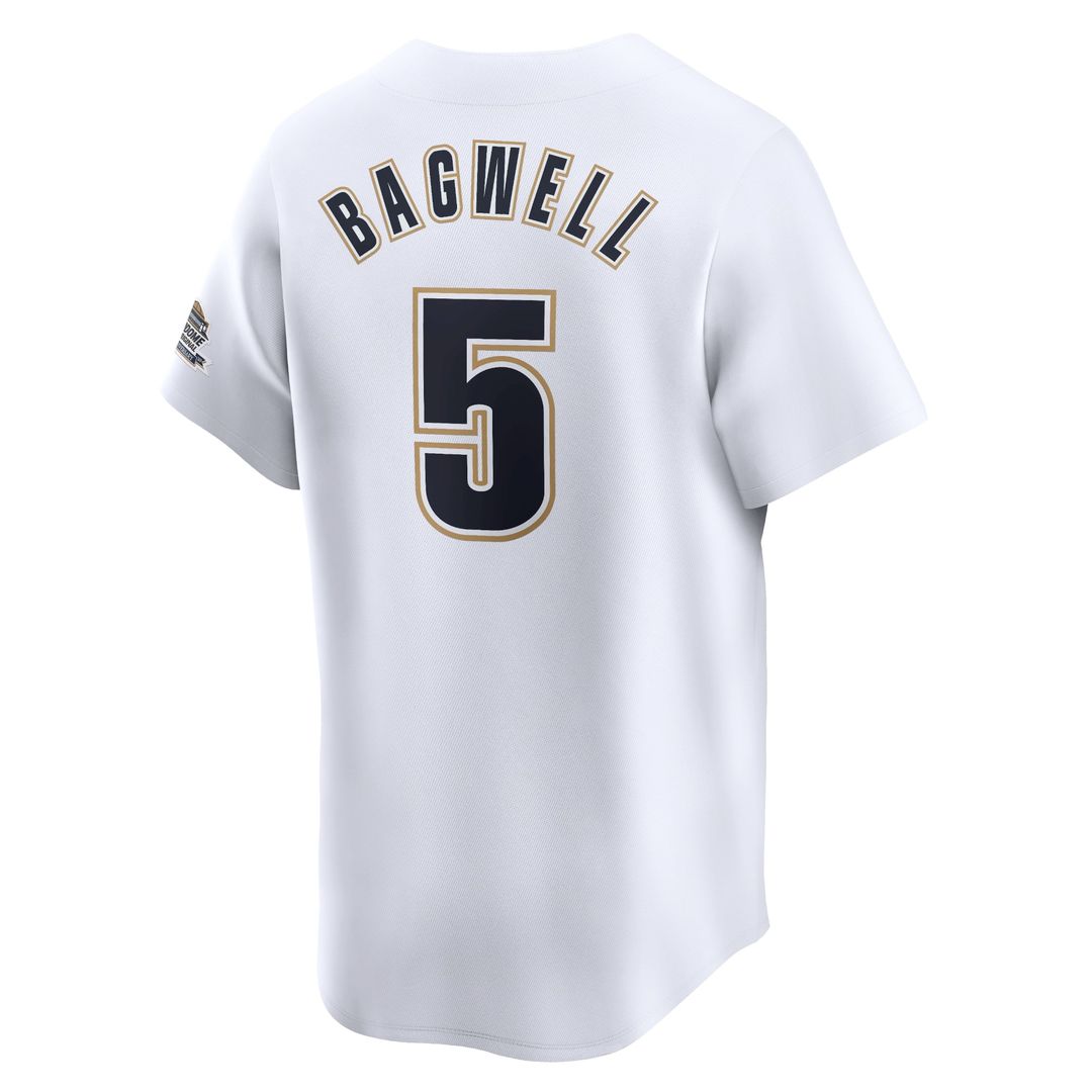 Men's Houston Astros Jeff Bagwell White Throwback Jersey