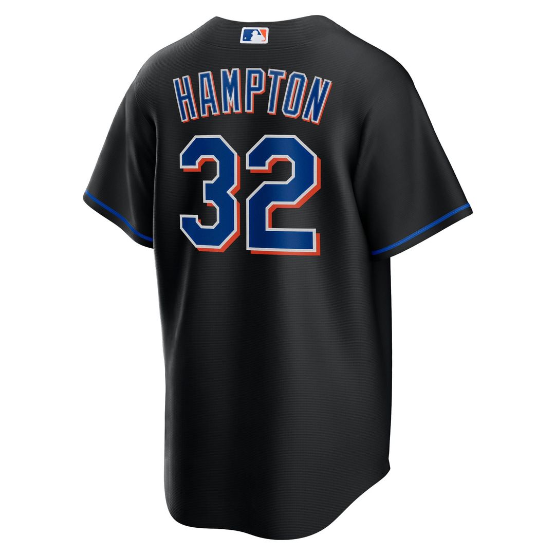 Men's New York Mets Mike Hampton Black 2022 Alternate Replica Player Jersey