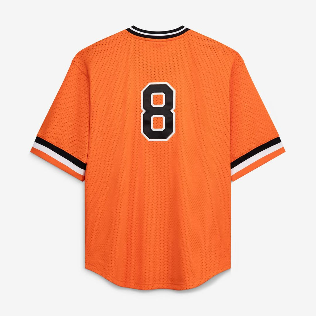 Men's Baltimore Orioles Cal Ripken Jr. Profile Orange Big & Tall Mesh Batting Practice Jersey