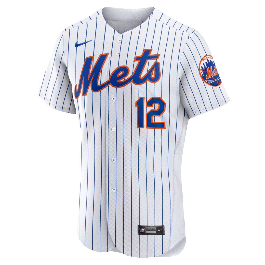 Men's New York Mets Francisco Lindor White Home Player Jersey