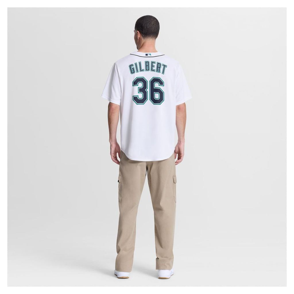 Men's Seattle Mariners Logan Gilbert White Home Replica Jersey