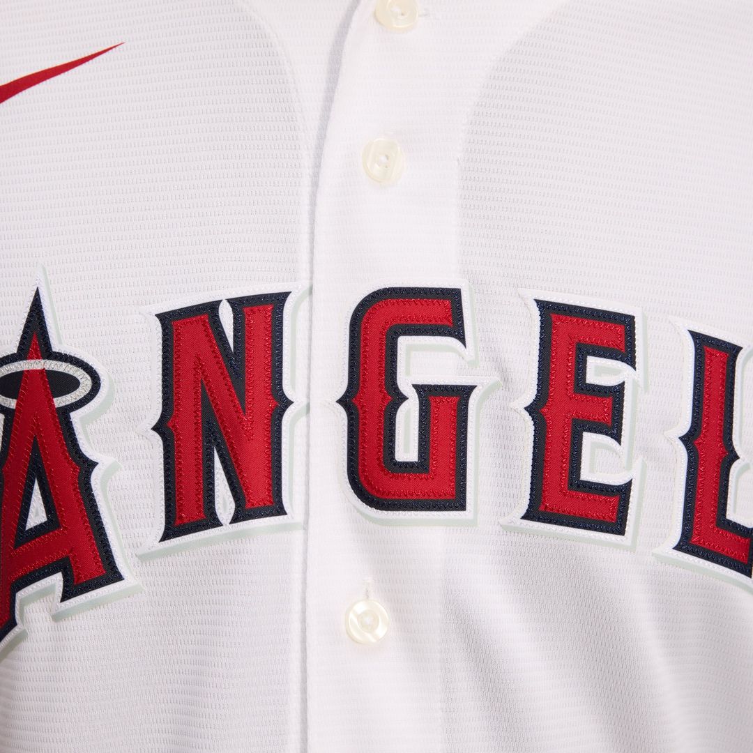 Men's Los Angeles Angels White Home Replica Team Jersey