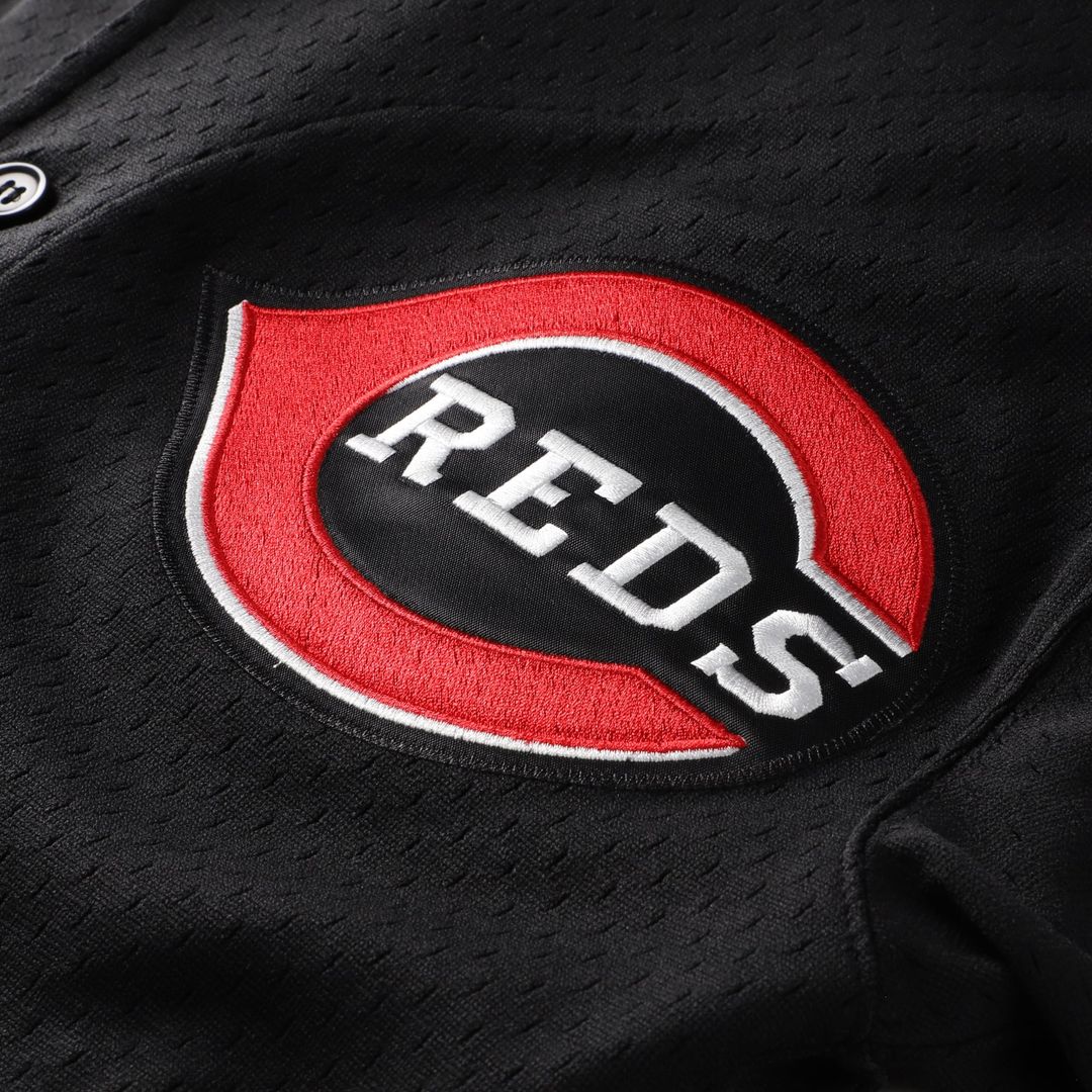Men's Cincinnati Reds Ken Griffey Jr. it Black Big & Tall Mesh Batting Practice Jersey