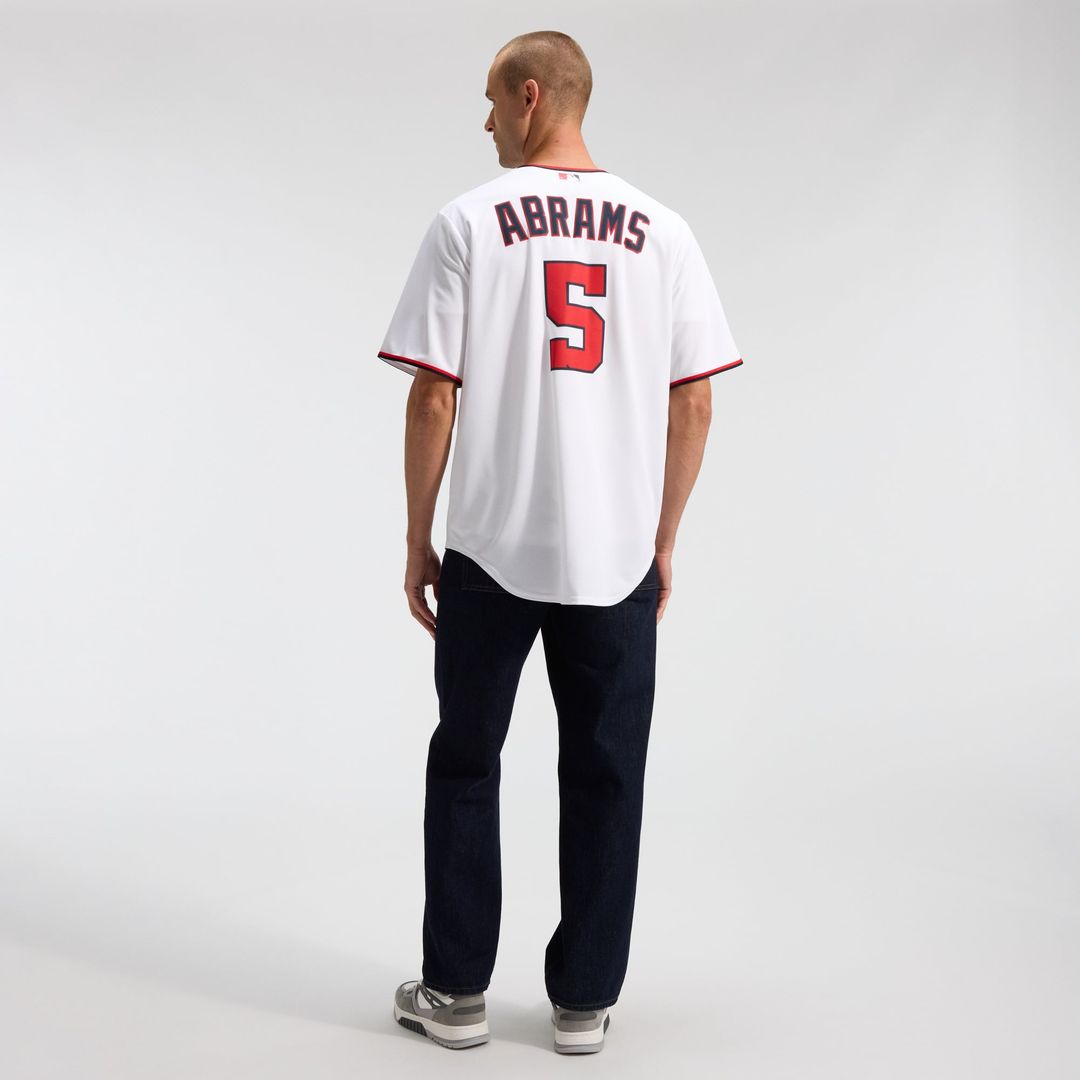 Men's Washington Nationals CJ Abrams White Home Replica Jersey