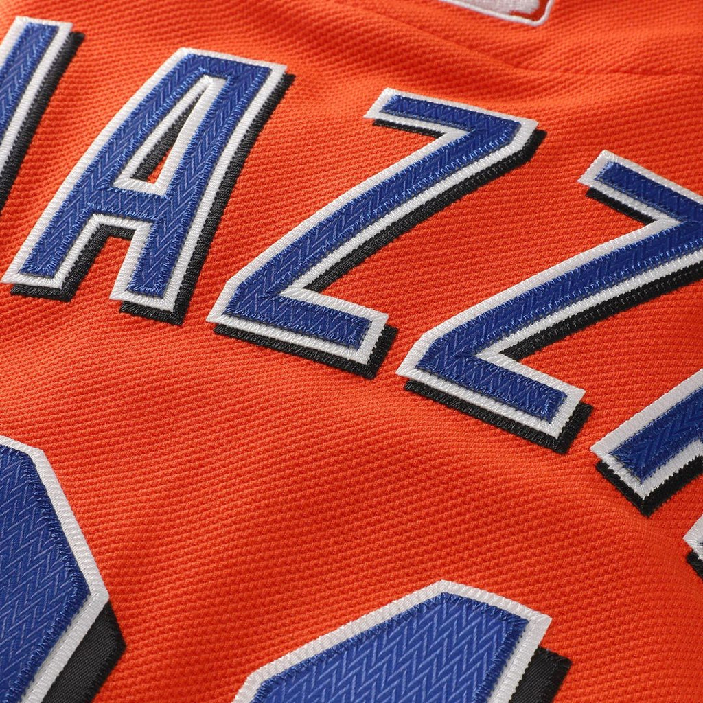 Men's New York Mets Mike Piazza Orange Mesh Batting Practice Button-Up Jersey