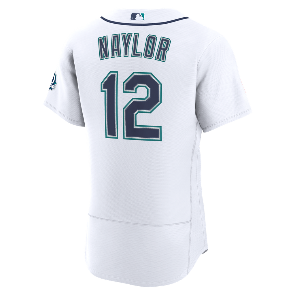 Men's Seattle Mariners Josh Naylor White Home 50th Season Jersey