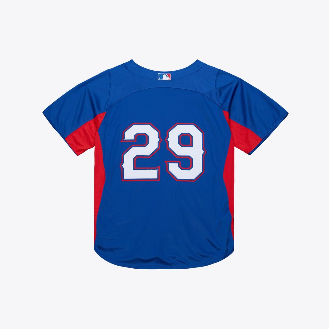Men's Texas Rangers Adrian Beltre Royal Mesh Batting Practice Button-Up Jersey