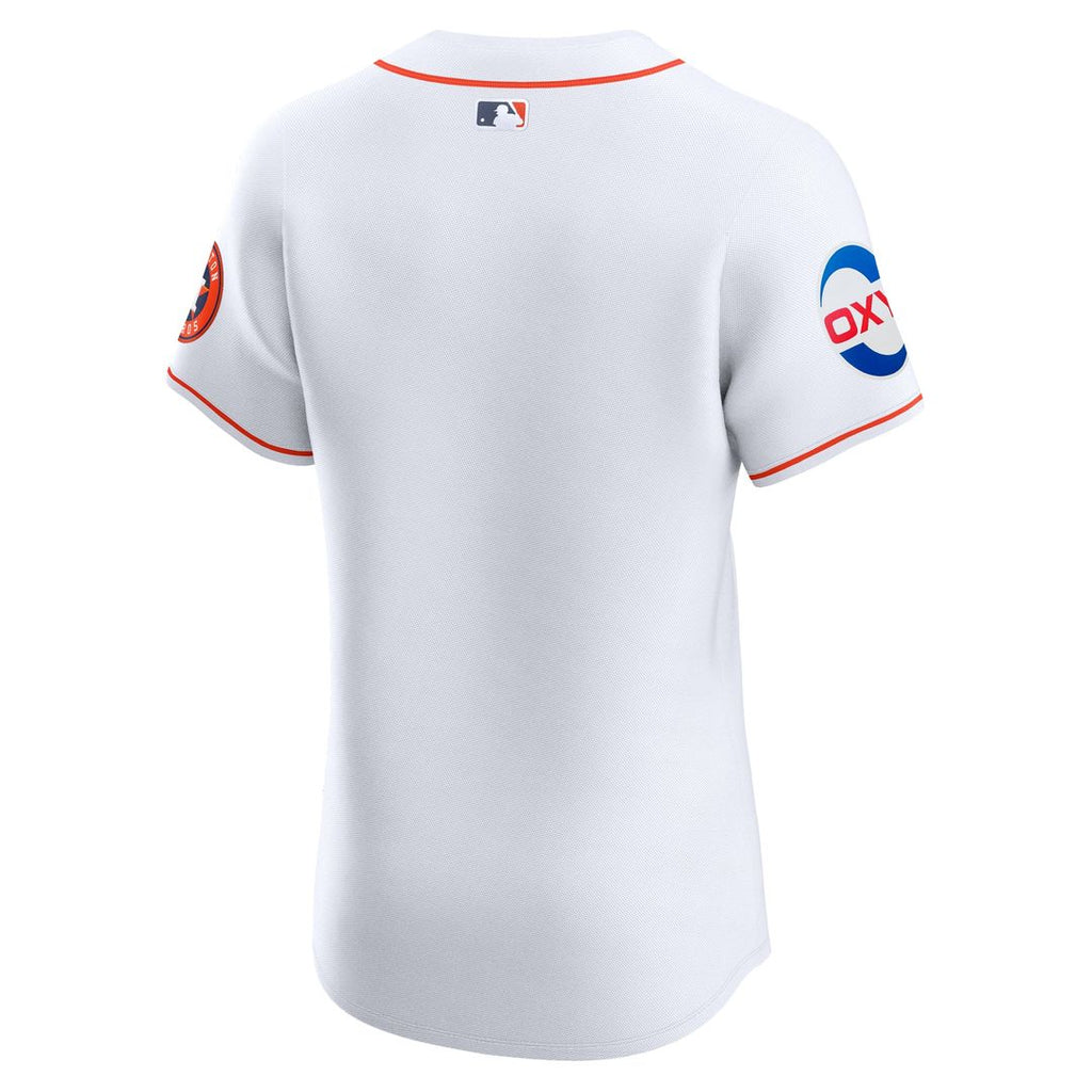 Men's Houston Astros White Home Elite Patch Jersey