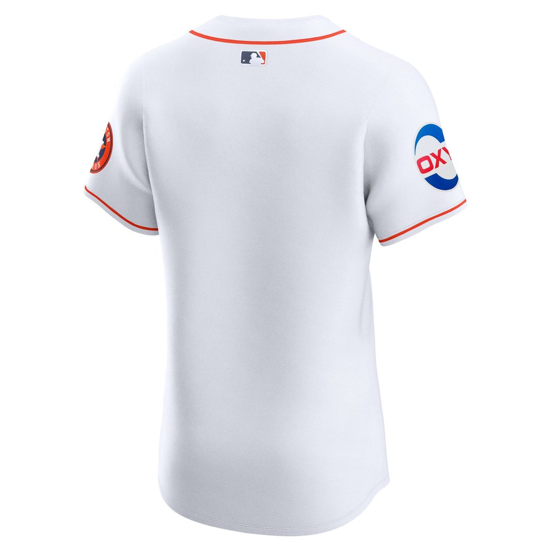 Men's Houston Astros White Home Elite Patch Jersey
