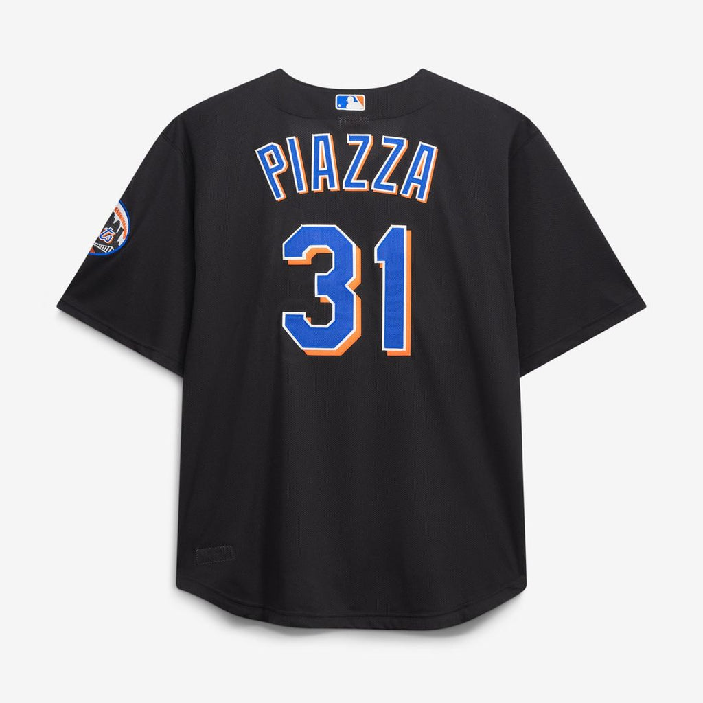 Men's New York Mets Mike Piazza Black Big & Tall Mesh Batting Practice Jersey