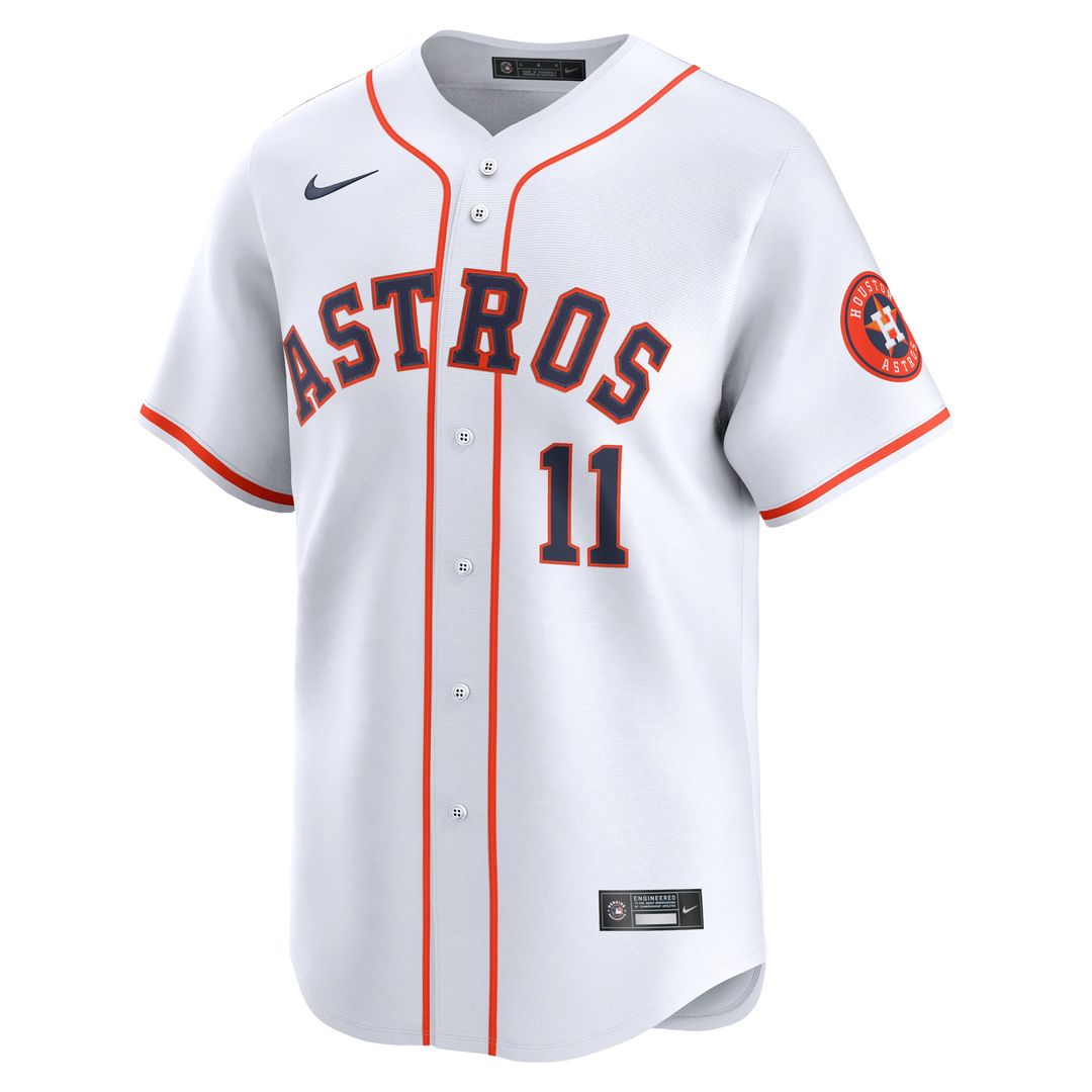 Men's Houston Astros Cam Smith #11 White Home Player Jersey