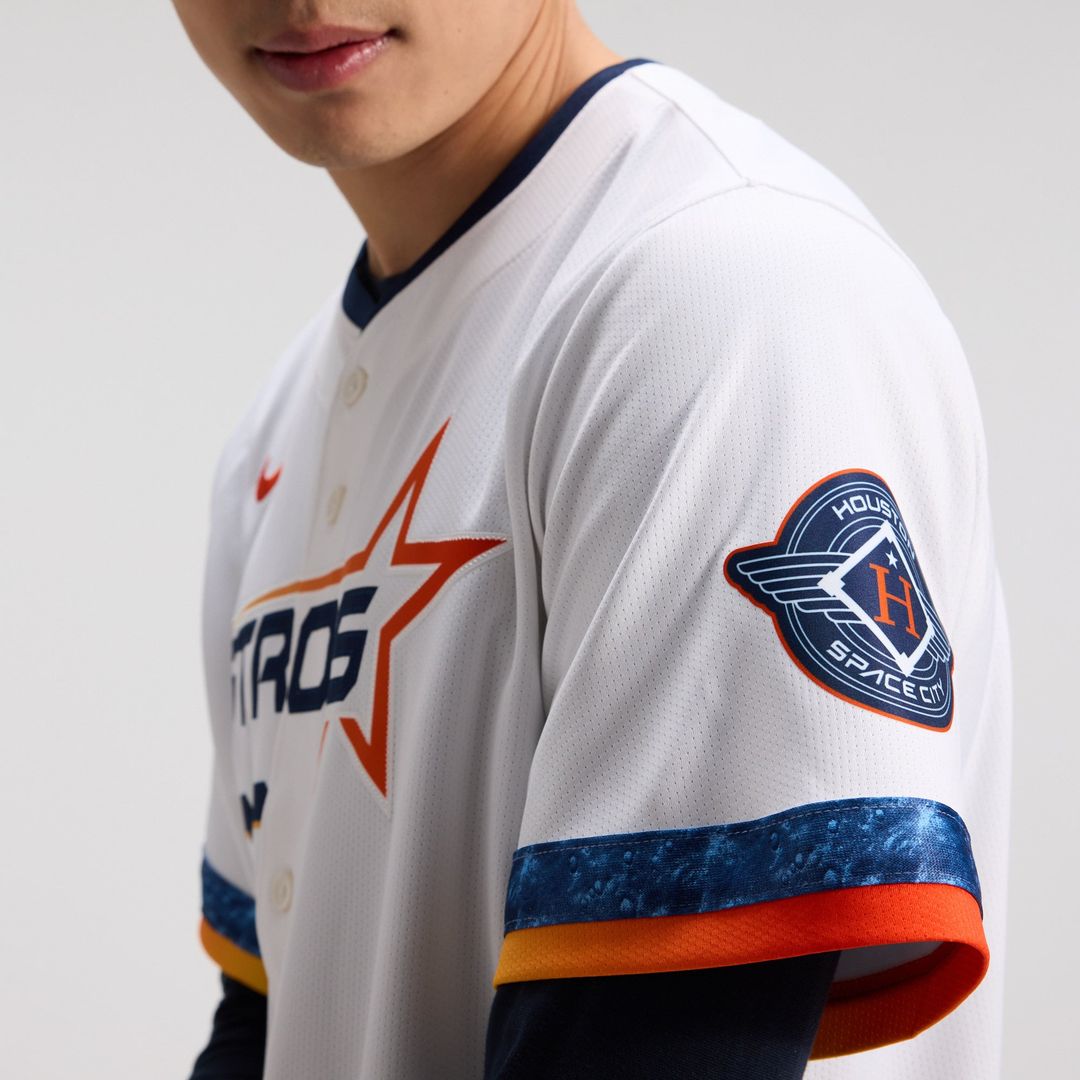 Men's Houston Astros Jose Altuve White 2025 City Connect Player Jersey