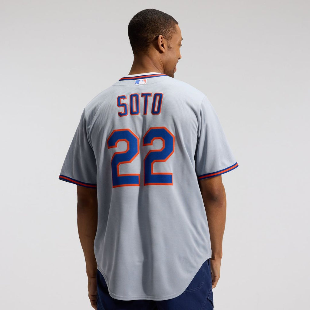 Men's New York Mets Juan Soto Gray Road Replica Jersey