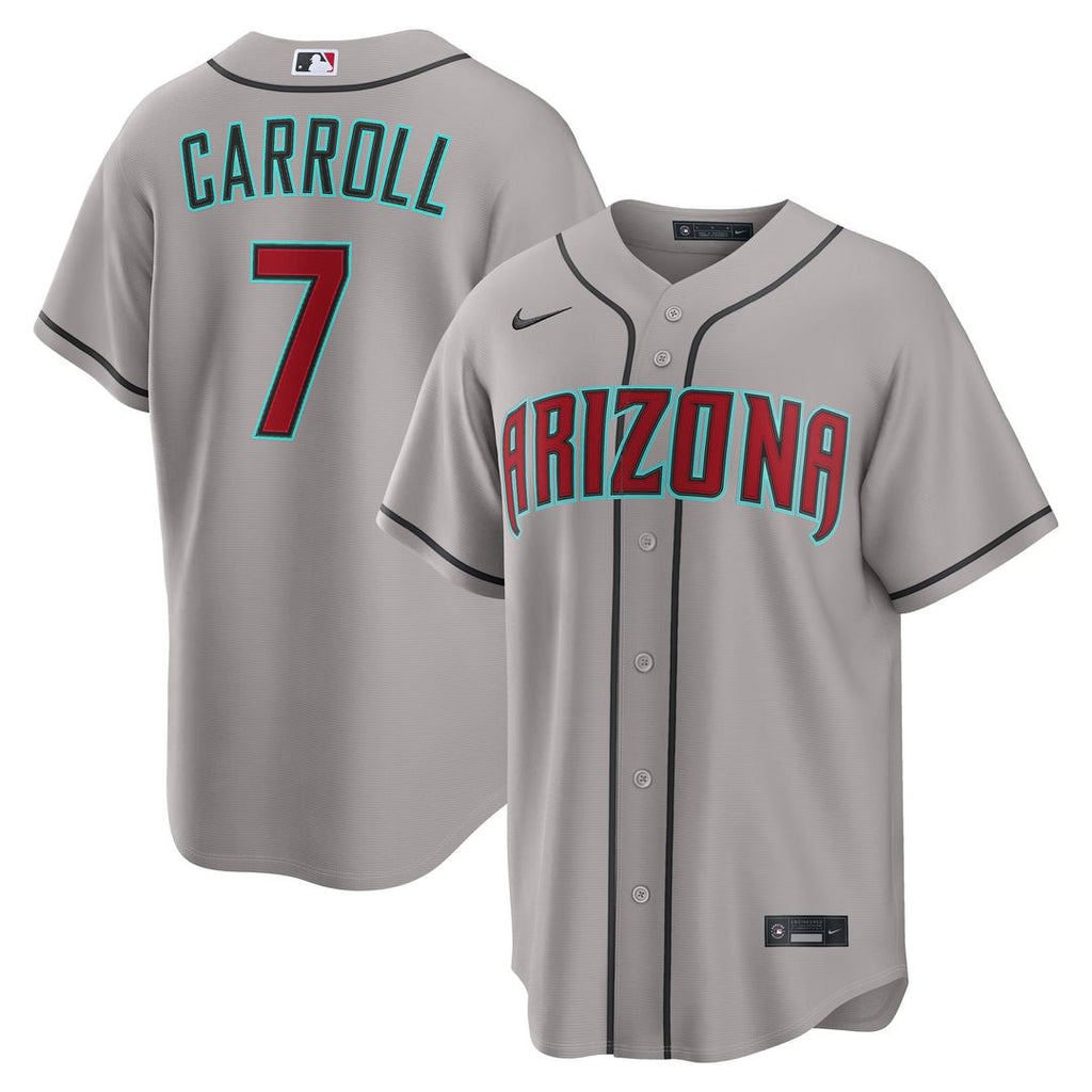 Men's Arizona Diamondbacks Corbin Carroll Black Alternate Replica Jersey
