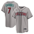 Men's Arizona Diamondbacks Corbin Carroll Gray Road Replica Jersey