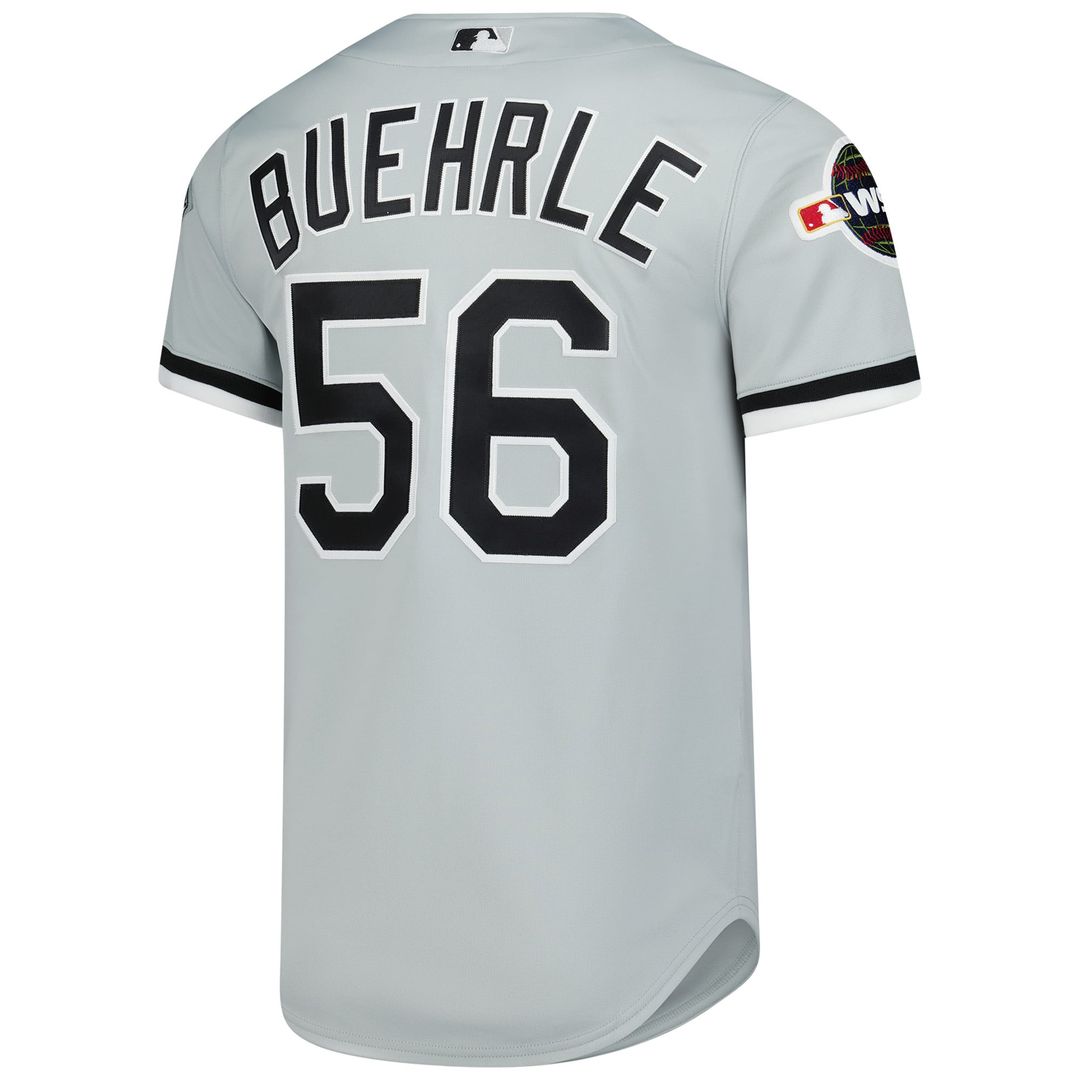 Men's Chicago White Sox Mark Buehrle Gray 2005 Throwback Jersey
