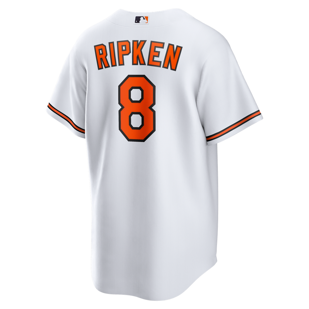Men's Baltimore Orioles Cal Ripken Jr. White Home Retired Player Replica Jersey