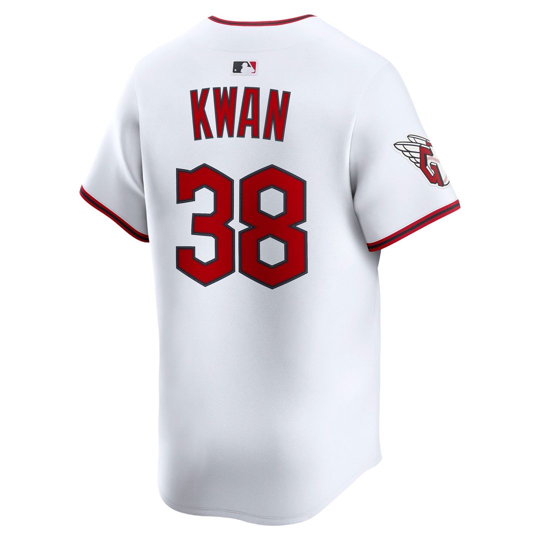 Men's Cleveland Guardians Steven Kwan White Home Player Jersey