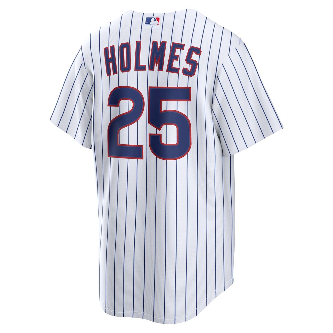 Men's Chicago Cubs Clay Holmes White Home Replica Jersey