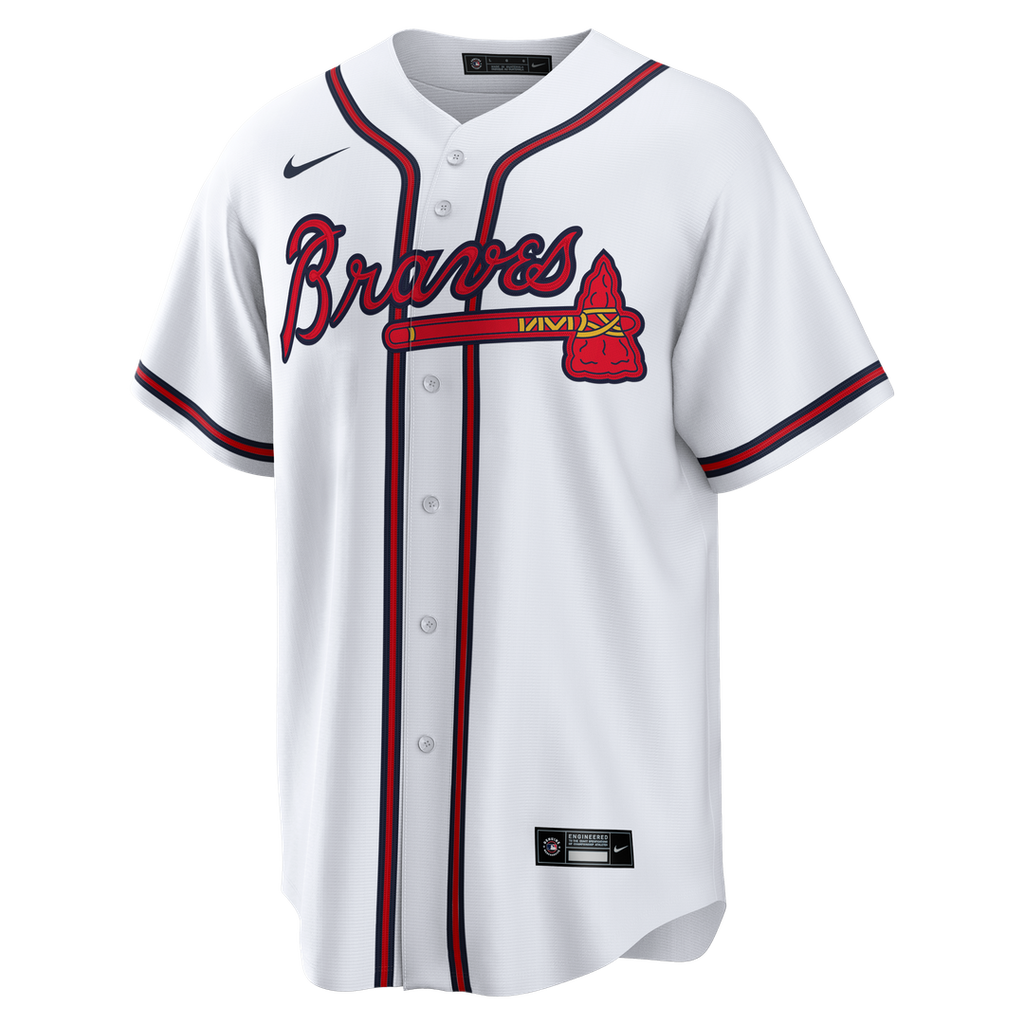 Men's Atlanta Braves White Home Big & Tall Replica Jersey