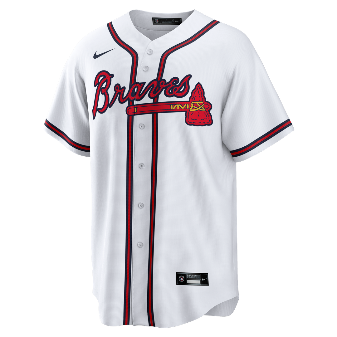 Men's Atlanta Braves White Home Big & Tall Replica Jersey