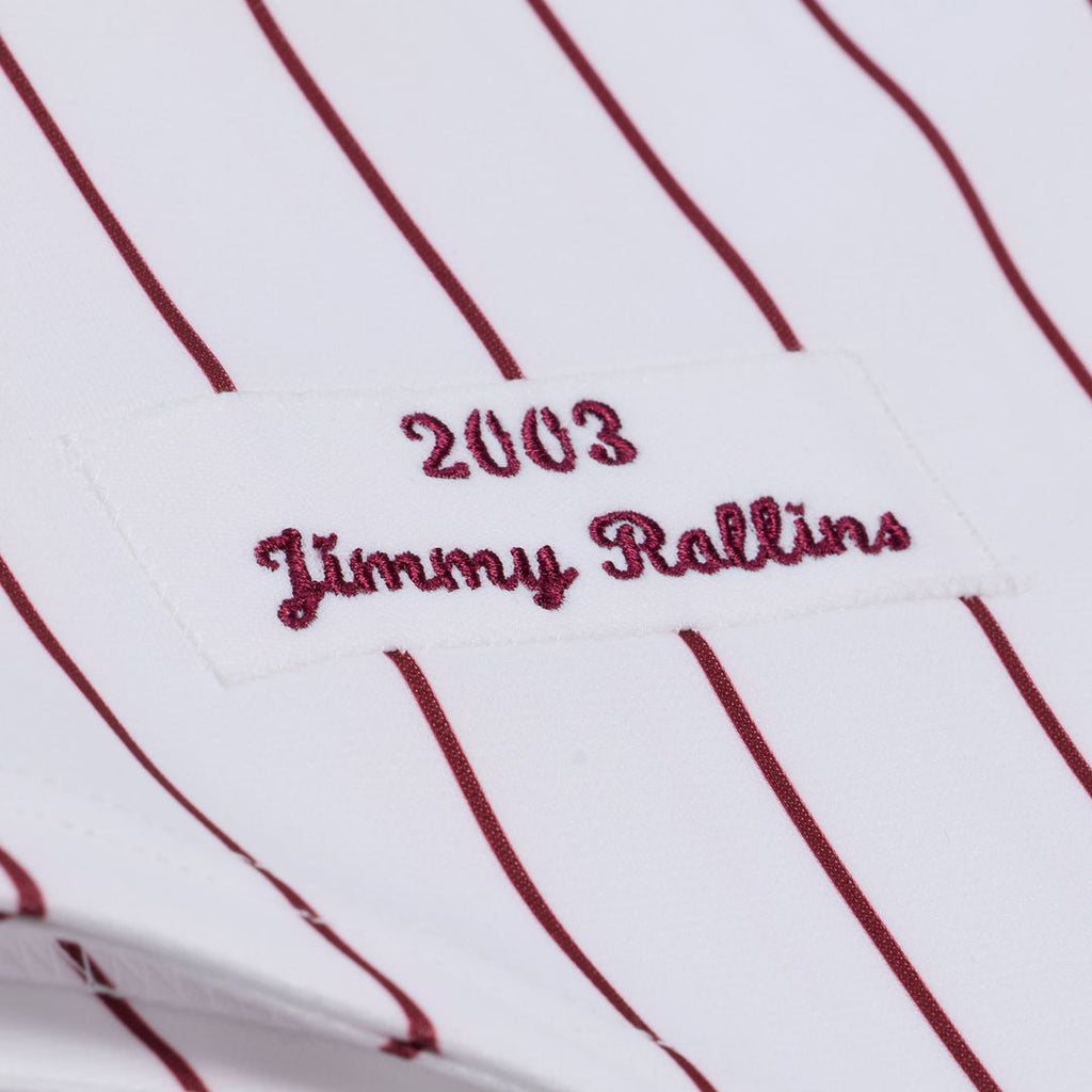 Men's Philadelphia Phillies Jimmy Rollins White 2003 Jersey