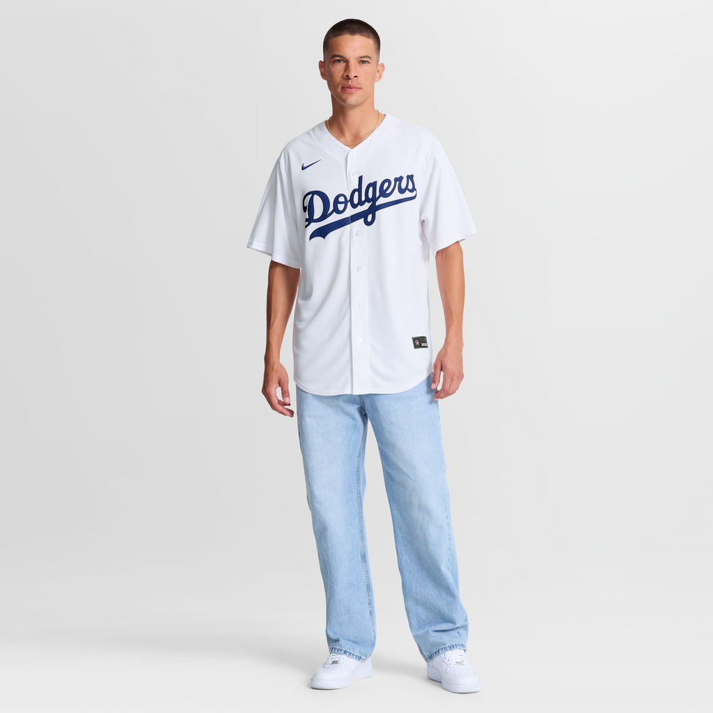 Men's Los Angeles Dodgers Teoscar Hernández White Home Replica Jersey