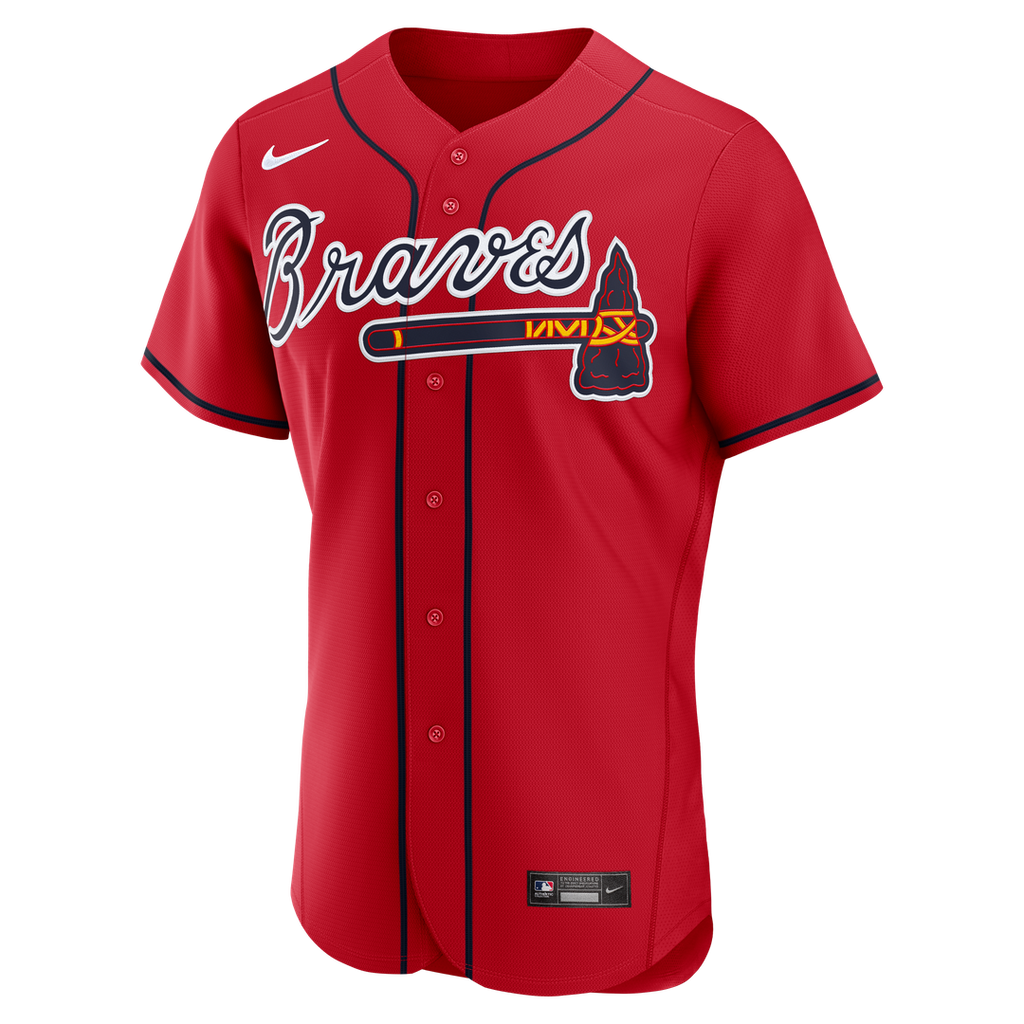 Men's Atlanta Braves Drake Baldwin Red Awards Jersey