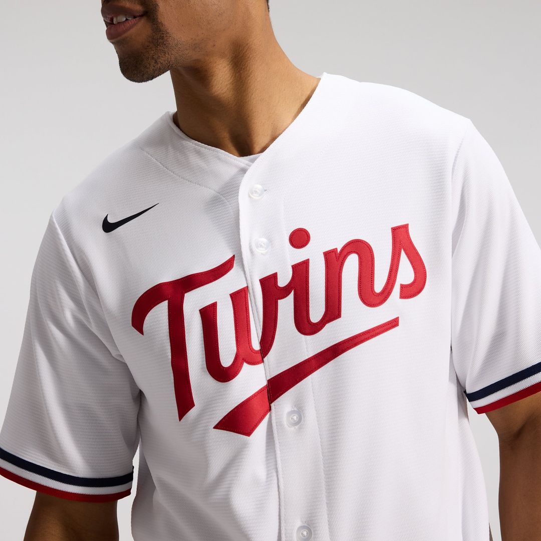 Men's Minnesota Twins White Home Replica Team Jersey