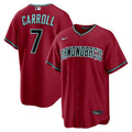 Men's Arizona Diamondbacks Corbin Carroll Crimson Alternate 2 Replica Jersey