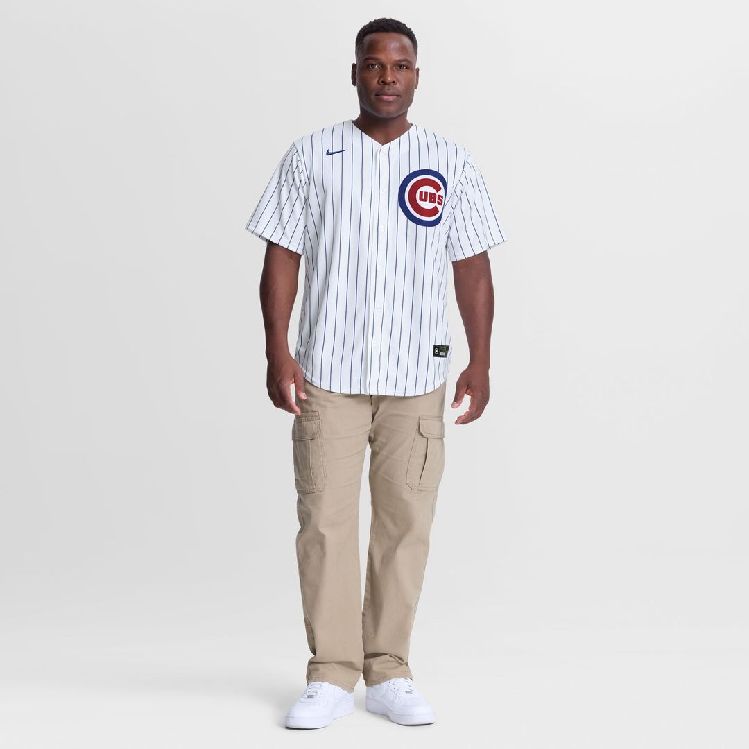 Men's Chicago Cubs Tyrone Taylor White Home Replica Jersey