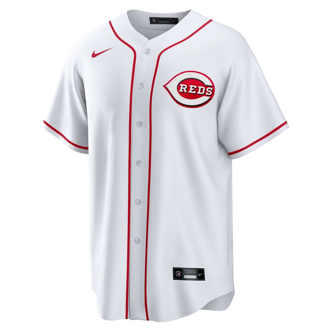 Men's Cincinnati Reds White #1 Groom Home Replica Jersey