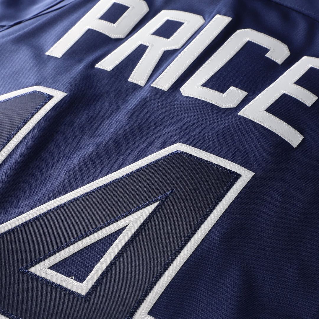 Men's Tampa Bay Rays David Price Blue Batting Practice Jersey