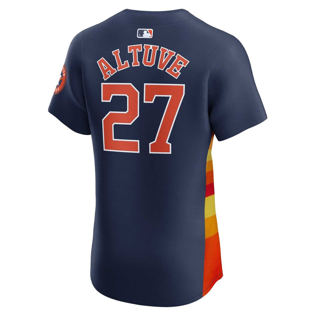 Men's Houston Astros Jose Altuve Navy Alternate Elite Player Jersey