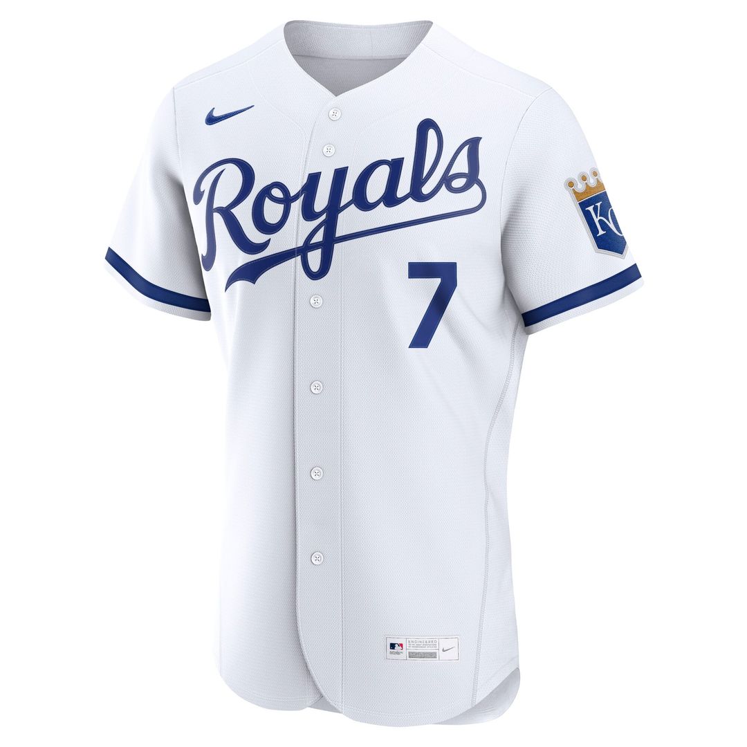 Men's Kansas City Royals Bobby Witt Jr. White Jersey