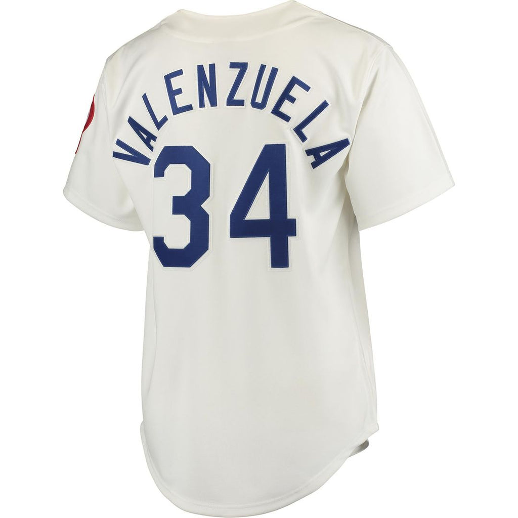 Men's Los Angeles Dodgers Fernando Valenzuela Gray Jersey