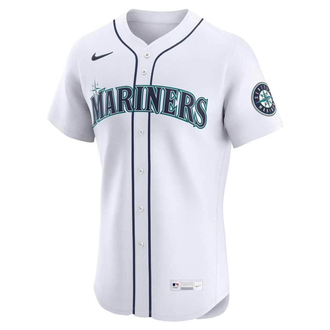 Men's Seattle Mariners Julio Rodríguez White Home Elite Jersey