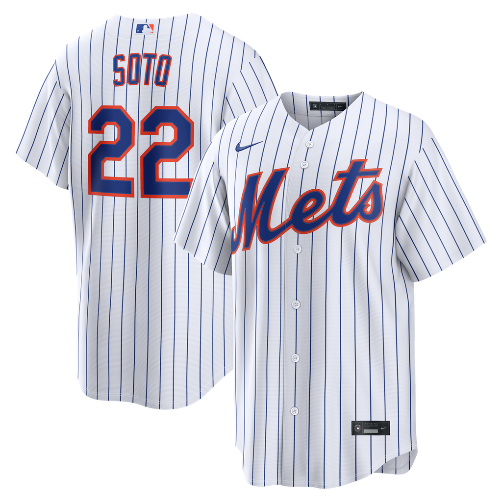 Men's New York Mets Juan Soto White Home Replica Jersey