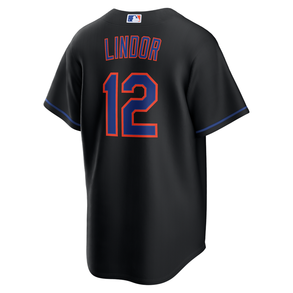 Men's New York Mets Francisco Lindor White Home Replica Jersey