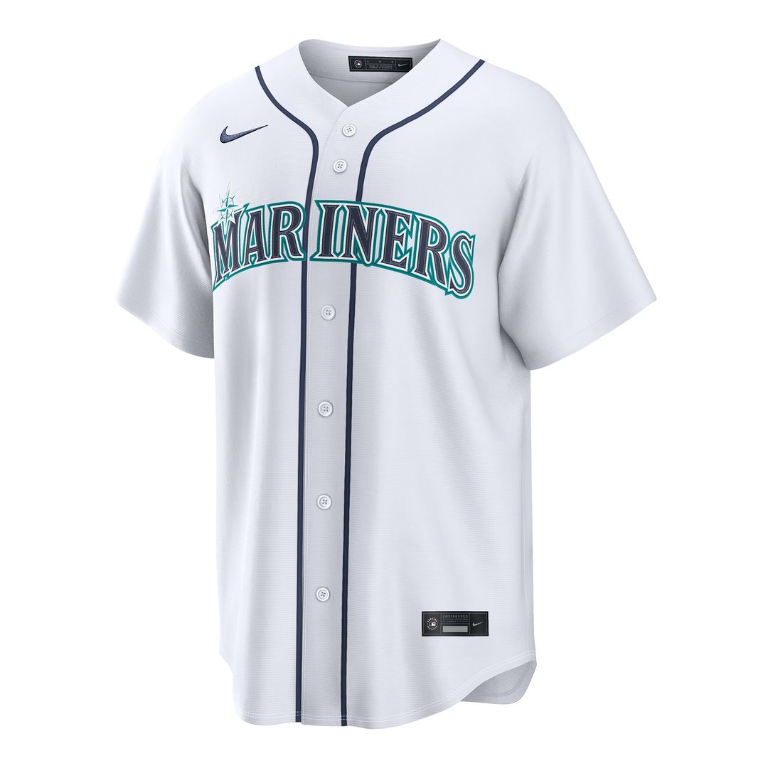 Men's Seattle Mariners Logan Gilbert White Home Replica Jersey