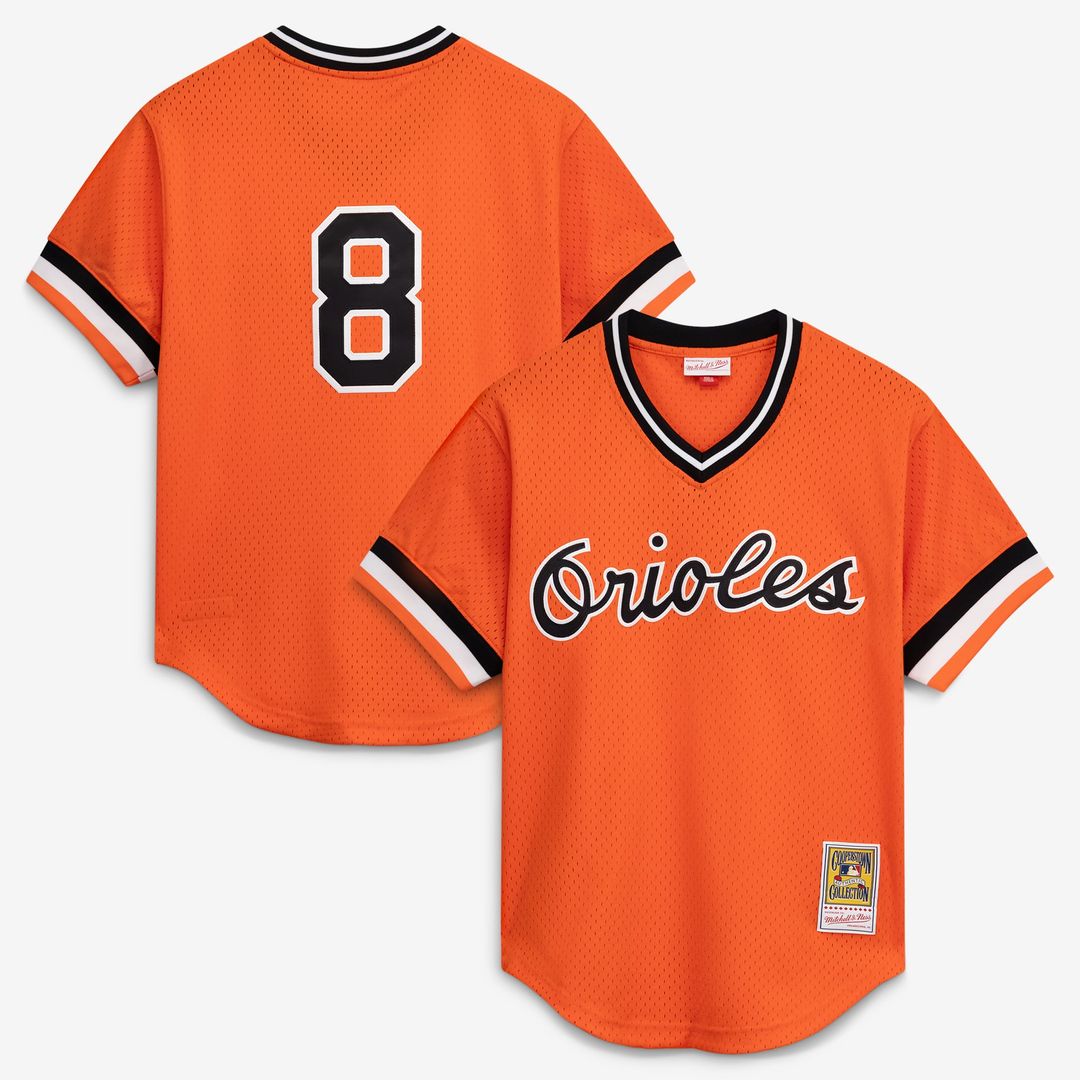 Men's Baltimore Orioles Cal Ripken Jr. it White Batting Practice Jersey