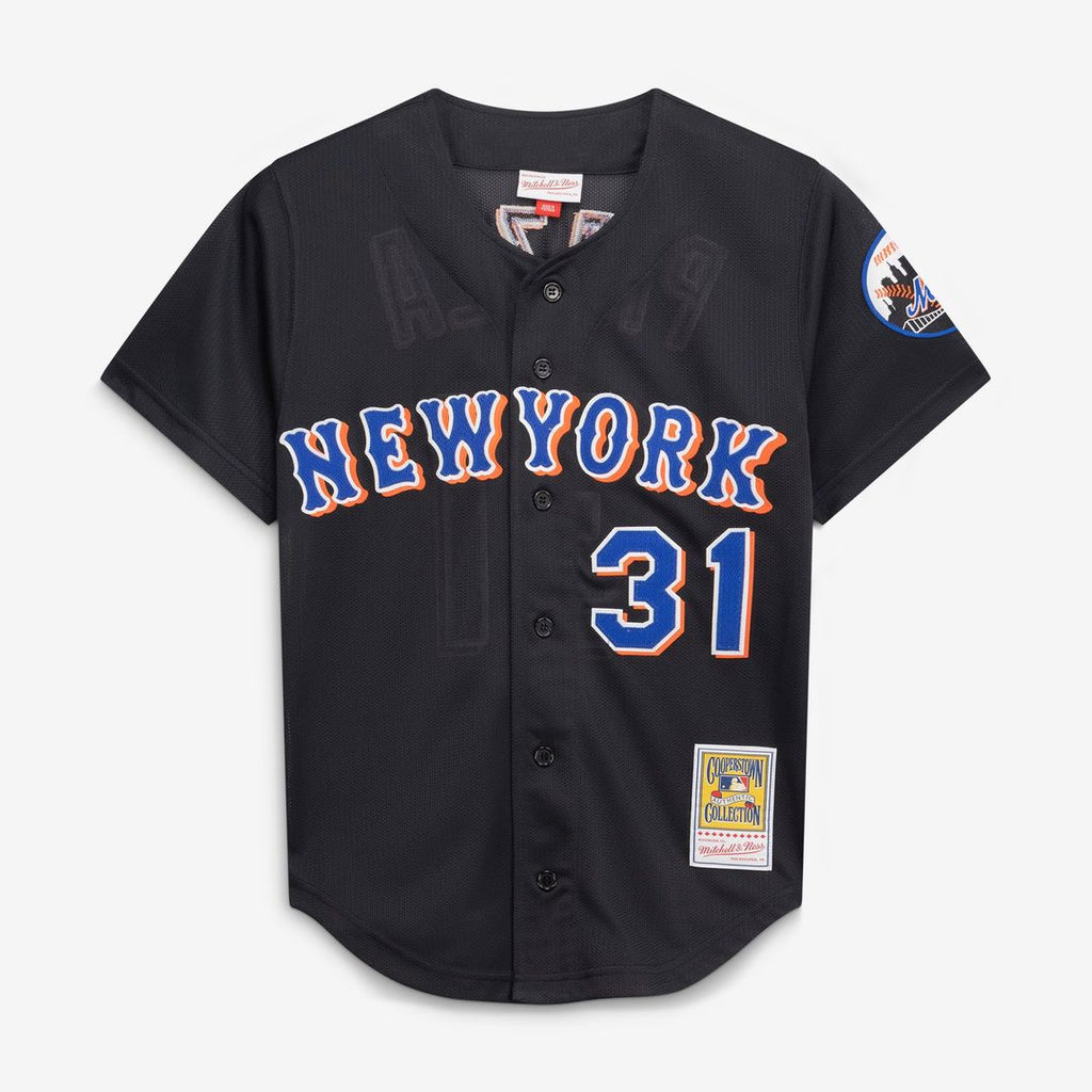 Men's New York Mets Mike Piazza Black 2000 Batting Practice Jersey