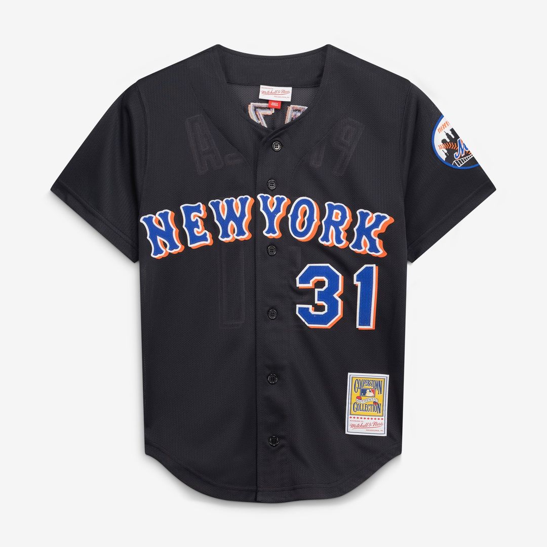 Men's New York Mets Mike Piazza Black 2000 Batting Practice Jersey